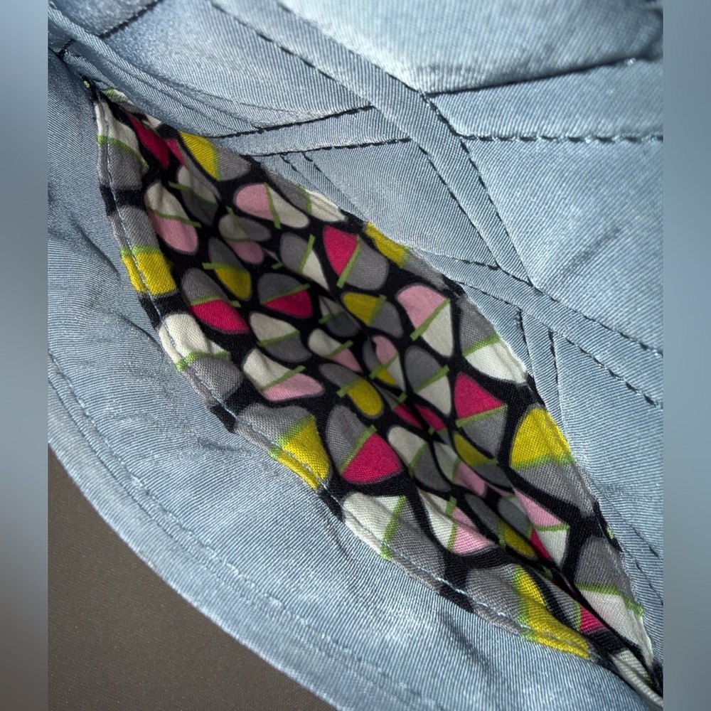 Vera Bradley Microfiber Crossbody Bag Gray - Picture 12 of 16